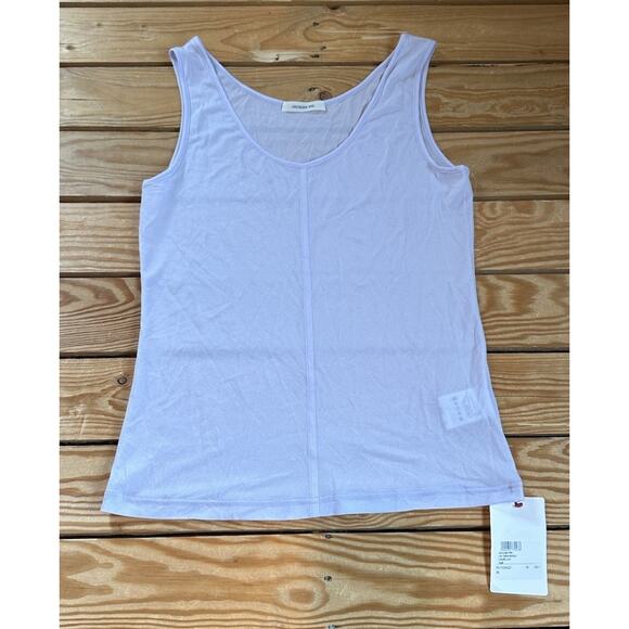 NWT Jacques Wei Sheer Tank Top Size Medium Women’s Light Purple - Picture 1 of 9